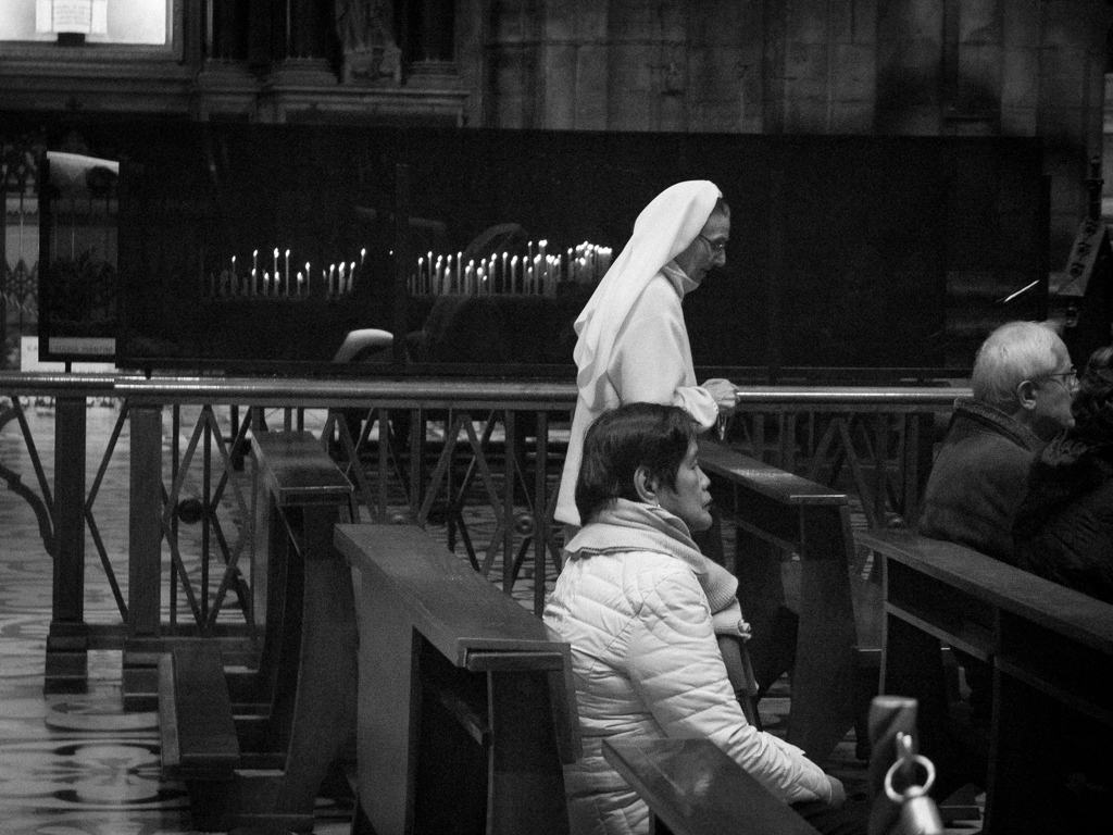 Nun at the Duomo